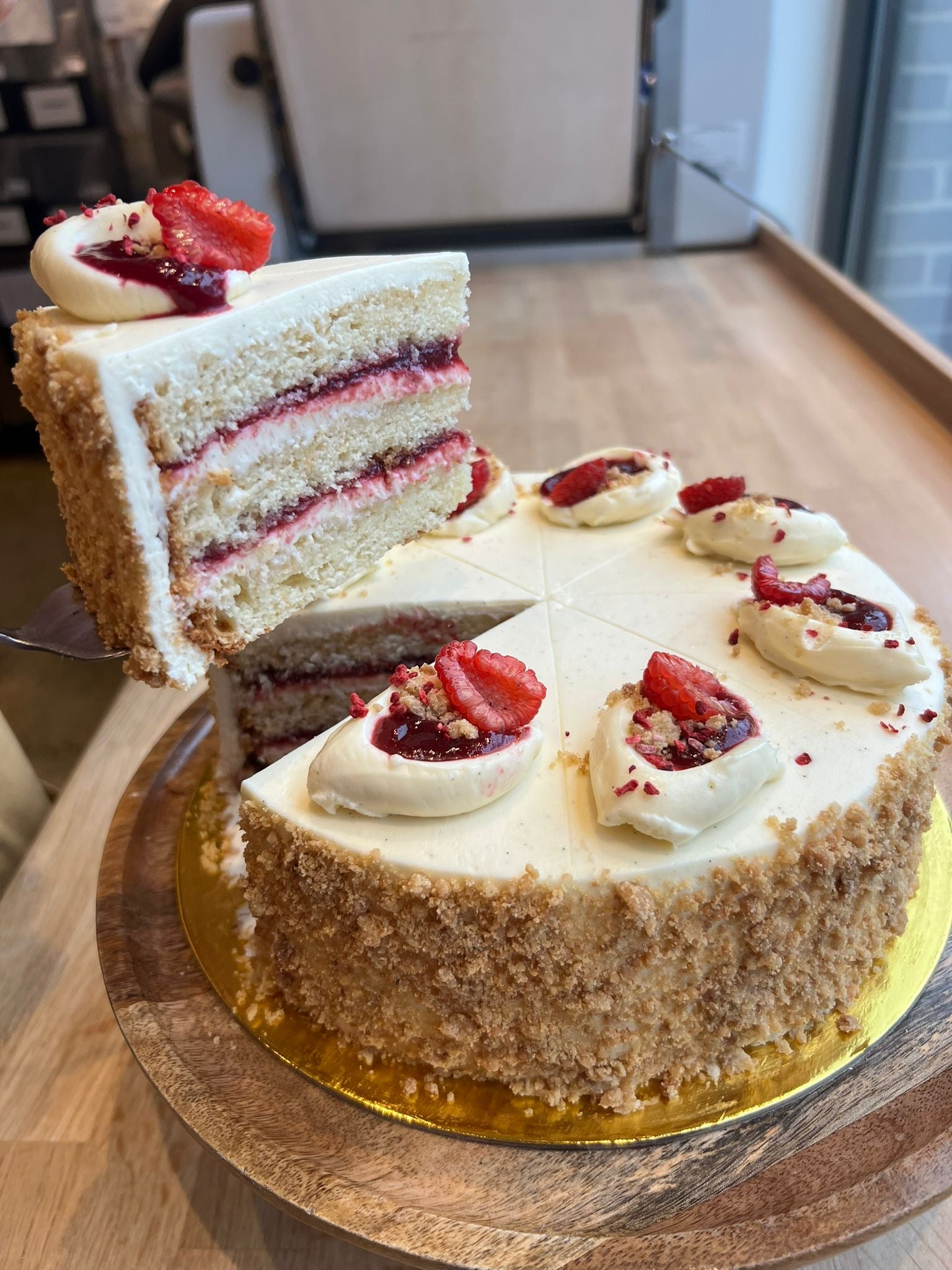 Berry Chiffon Crumb Cake