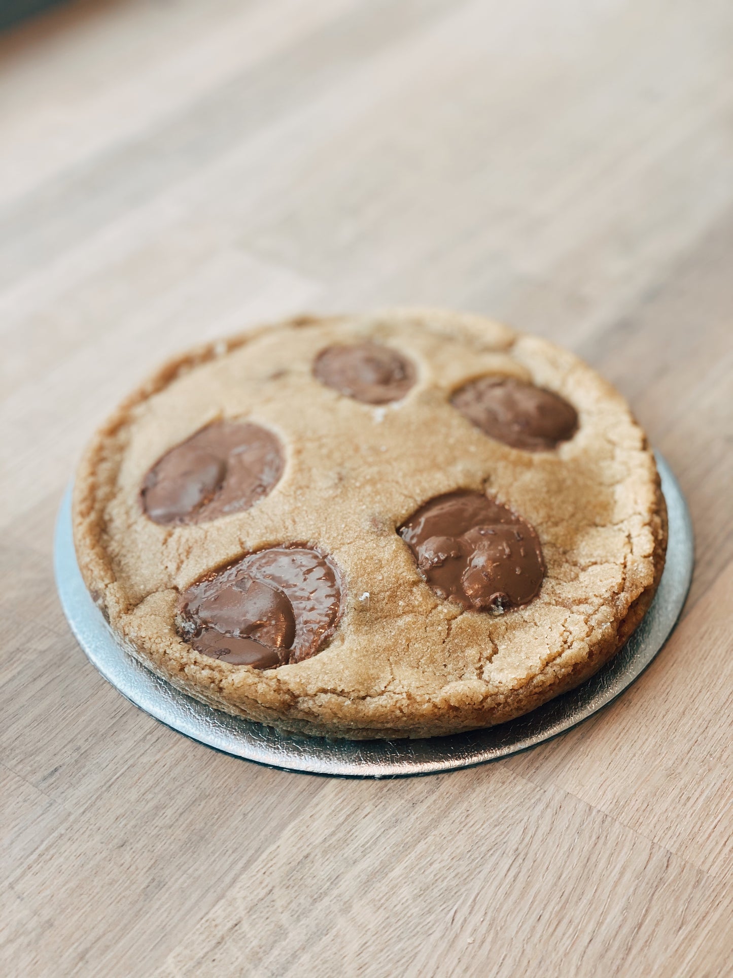 Milk Chocolate Fleur de Sel Cookie Cake
